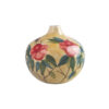 Handcrafted One-Stem Pottery Vase for Small Space, Hand-Painted & Floral Pattern