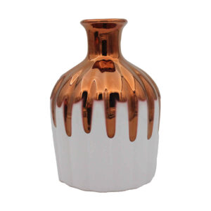 Handcrafted Decorative Pottery Vase with Drip Glaze Design Yahya