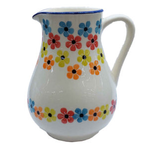 Handmade White Ceramic Pitcher Model Golbarg