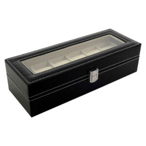 Leather Watch Box Luxurious Design With 5 Slots