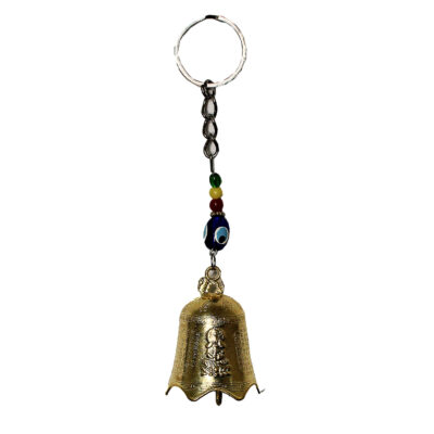 Metal Bell Keychain – Evil Eye Design