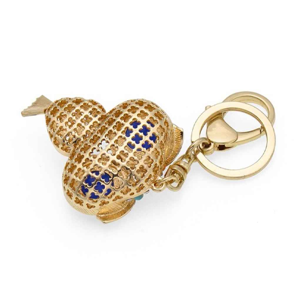 Metal Owl Keychain – Evil Eye Design