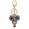 Metal Owl Keychain - Evil Eye Design