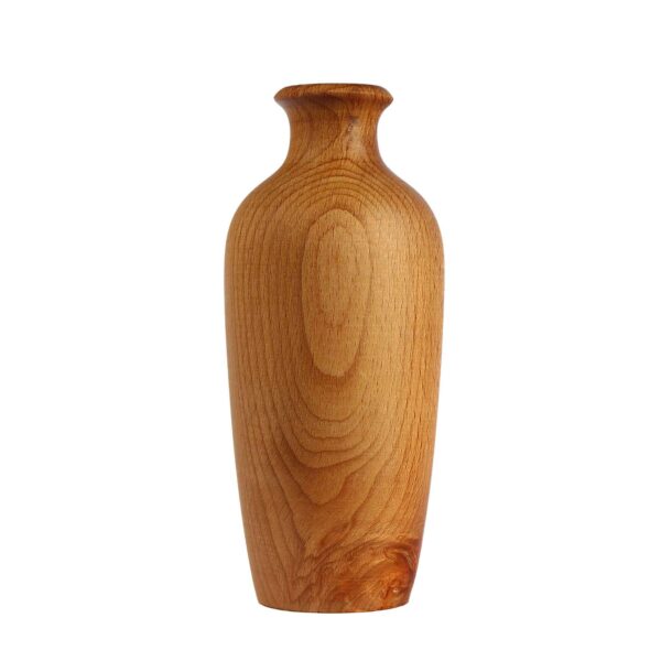 Minimalist Handcrafted Decorative Wooden Vase Yasna