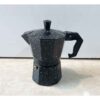 Moka Pot Stovetop Espresso Maker - Classic Italian Coffee Brewer 3 Cup Capacity Black