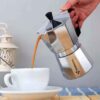 Moka Pot Stovetop Espresso Maker - Classic Italian Coffee Brewer 3 Cup Capacity Morsana