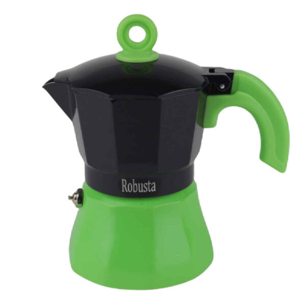 Moka Pot Stovetop Espresso Maker - Classic Italian Coffee Brewer 3 Cup Capacity Robusta