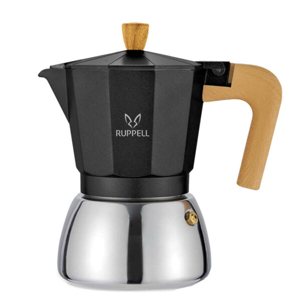 Moka Pot Stovetop Espresso Maker - Classic Italian Coffee Brewer 3 Cup Capacity Ruppel