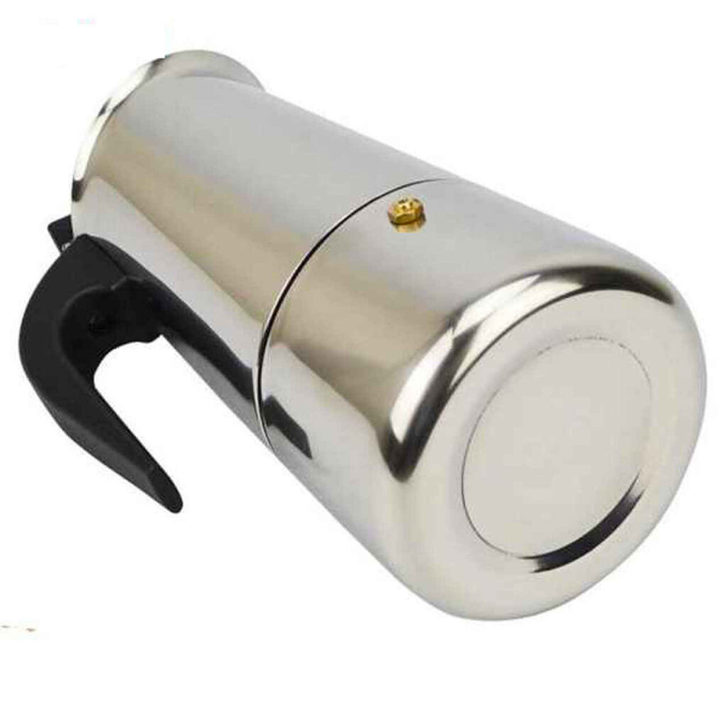 Buy Any Morning Stove Top Espresso Maker Moka Pot Italian Coffee Maker Stainless Steel Percolator Coffee Pot 4 Cups Coffee Maker 6.76 Oz 200Ml Silver Online | Carrefour UAE