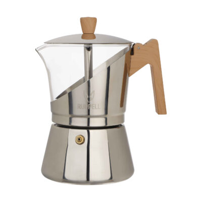 Moka Pot Stovetop Espresso Maker – Classic Italian Coffee Brewer 6 Cup Capacity Rupple