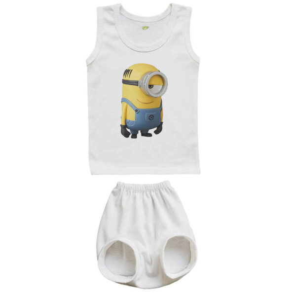 Newborn Minion Vest Top & Shorts Set for Boys and Girls