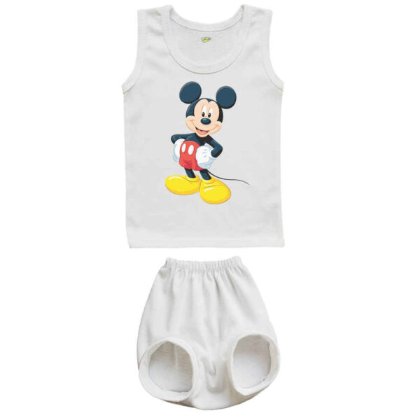Newborn Vest Top & Shorts Set Model Mickey Mouse