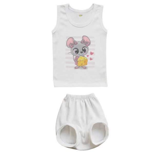 Newborn Vest Top & Shorts Set Model Mouse