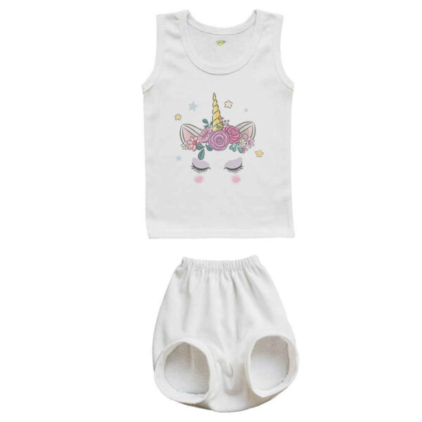 Newborn Vest Top & Shorts Set Model Unicorn