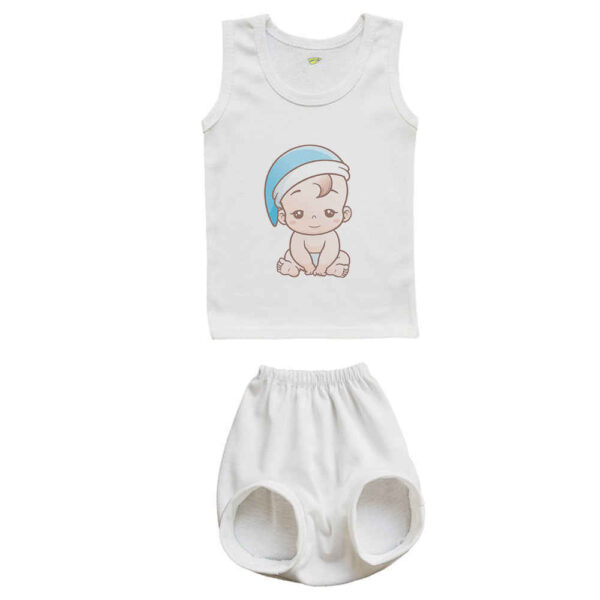 Newborn Vest Top & Shorts Set with Baby Boy Design