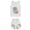 Newborn Vest Top & Shorts Set with Owl Design