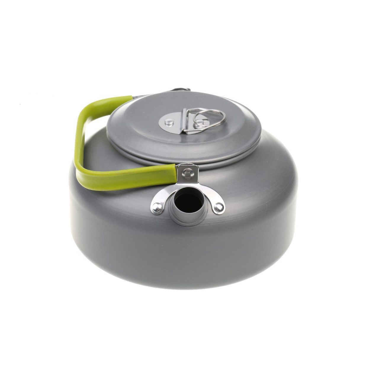 Lightweight Gray Outdoor Camping Kettle – Ideal for Campfires