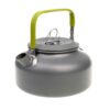 Lightweight Gray Outdoor Camping Kettle – Ideal for Campfires