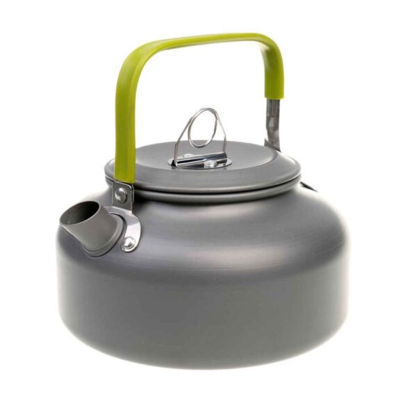 Lightweight Gray Outdoor Camping Kettle – Ideal for Campfires