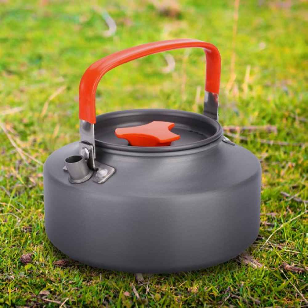 Lightweight 1.6-Liter Outdoor Camping Kettle – Versatile for Campfires