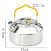 Steel Lightweight Outdoor Camping Kettle – Durable for Campfires