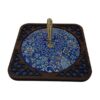 Persian Copper Pen Holder for Desk - Minakari Enameled Flowers