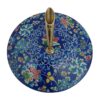 Persian Copper Pen Holder for Desk - Minakari Enameled Blue Floral