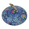 Enamel Elegance – Persian Copper Pen Holder with Blue Floral Minakari