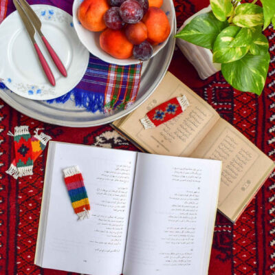 Persian Kilim Inspired Bookmark Model Norin