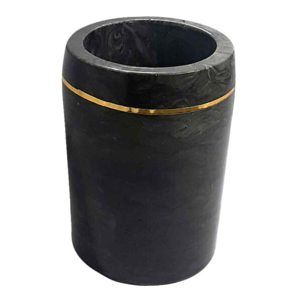 Rasa Design – Stone Pen Holder with Marble Effect for Minimalist Desks