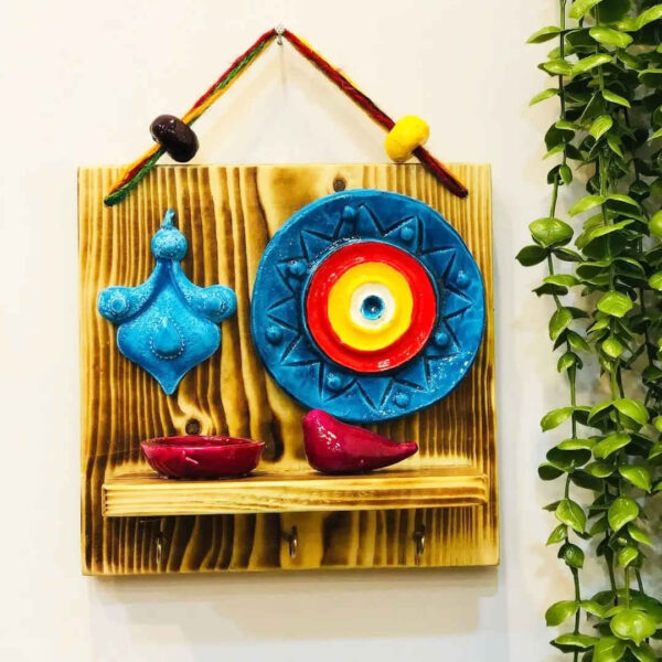 Persian Wall Key Holder Model Bird & Sun