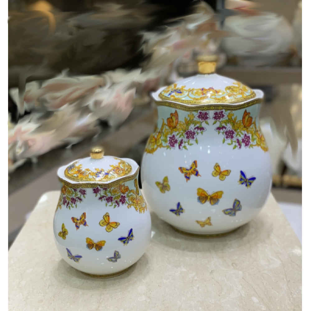 Porcelain Storage Jar – Stylish Storage for Coffee, Tea, & More (7x)