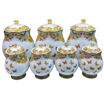 Porcelain Storage Jar – Stylish Storage for Coffee, Tea, & More (7x)