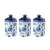 Porcelain Canister Jar for Kitchen Model Fleur Cruet Set of 3