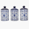 Porcelain Canister Jar for Kitchen Model Papillon Set of 3