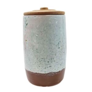 Pottery Canister Jar Handcrafted to Enhance Kitchen Model Behnush