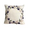 Punch Needle Cushion Cover - Embroidered Mystery with Leaf Design