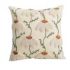 Punch Needle Cushion Cover - Embroidered White Chamomile Design