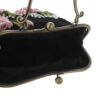 Ribbon Embroidery Clutch Handbag - Velvet with Sara Design