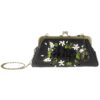 Ribbon Embroidery Clutch Handbag - Velvet with Niaz Design