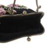 Ribbon Embroidery Clutch Handbag - Velvet with Nasrin Design