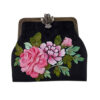 Ribbon Embroidery Clutch Handbag - Velvet with Navazesh Design