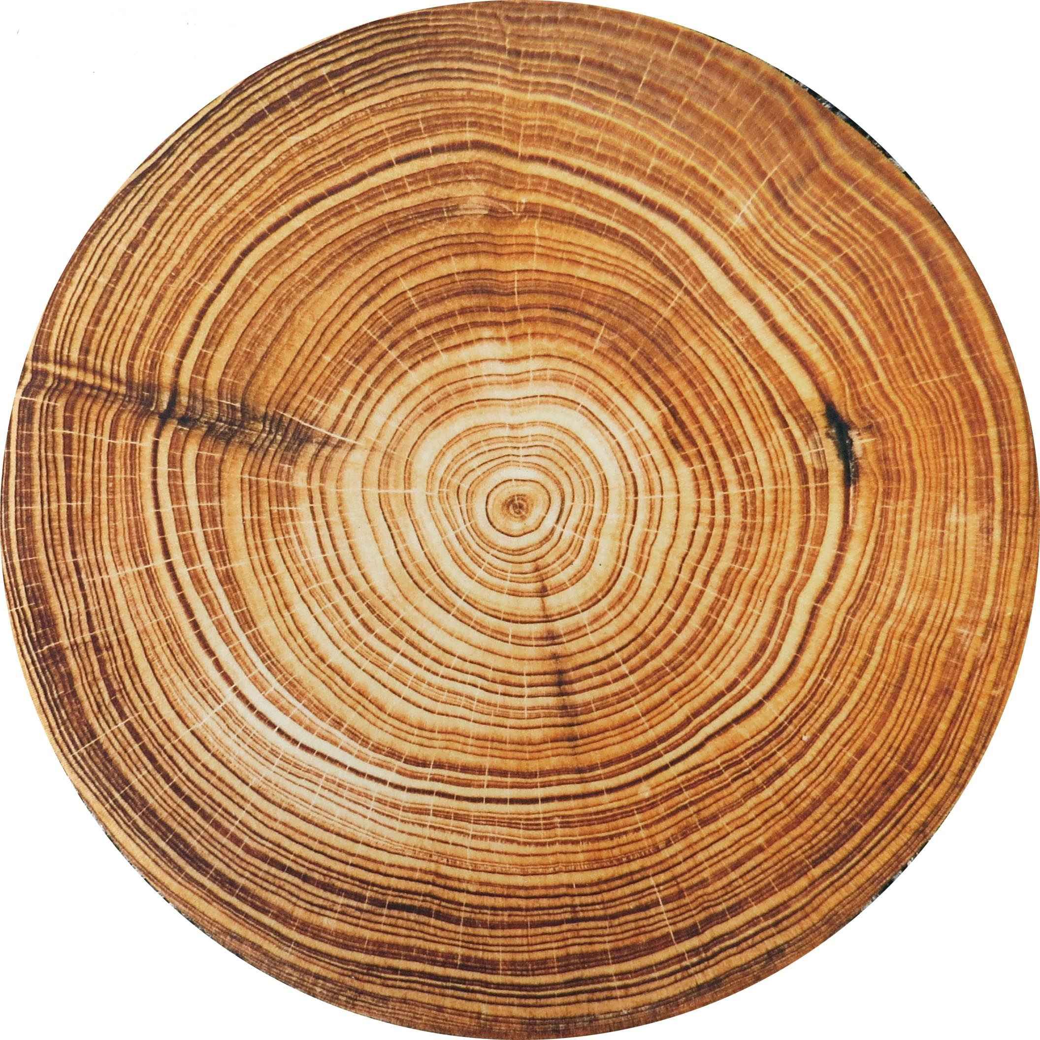 Round Velvet Footstool With Wooden Legs Model Trunk2