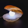 Salt Lamp - Handcrafted Shell & Pearl Design