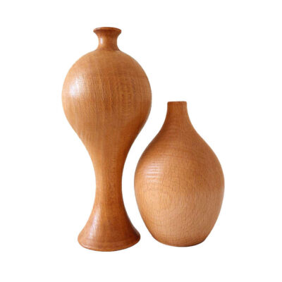 Handcrafted Wooden Mini Flower Vases – Rustic Style Suitable for Decor