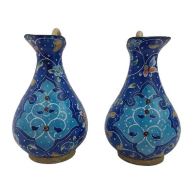Decorative Pitcher Handcrafted With Persian Minakari Enamel Yaser (2x)