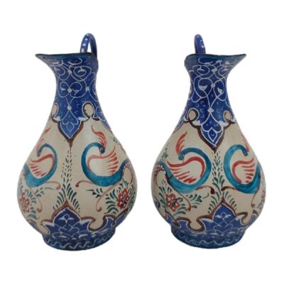 Decorative Pitcher Handcrafted With Persian Minakari Enamel Vala (2x)