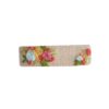 Snap Hair Clip Rectangular Shape with Flower Design (x2)