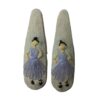 Snap Hair Clip Set with Hand-Embroidered Princess Design