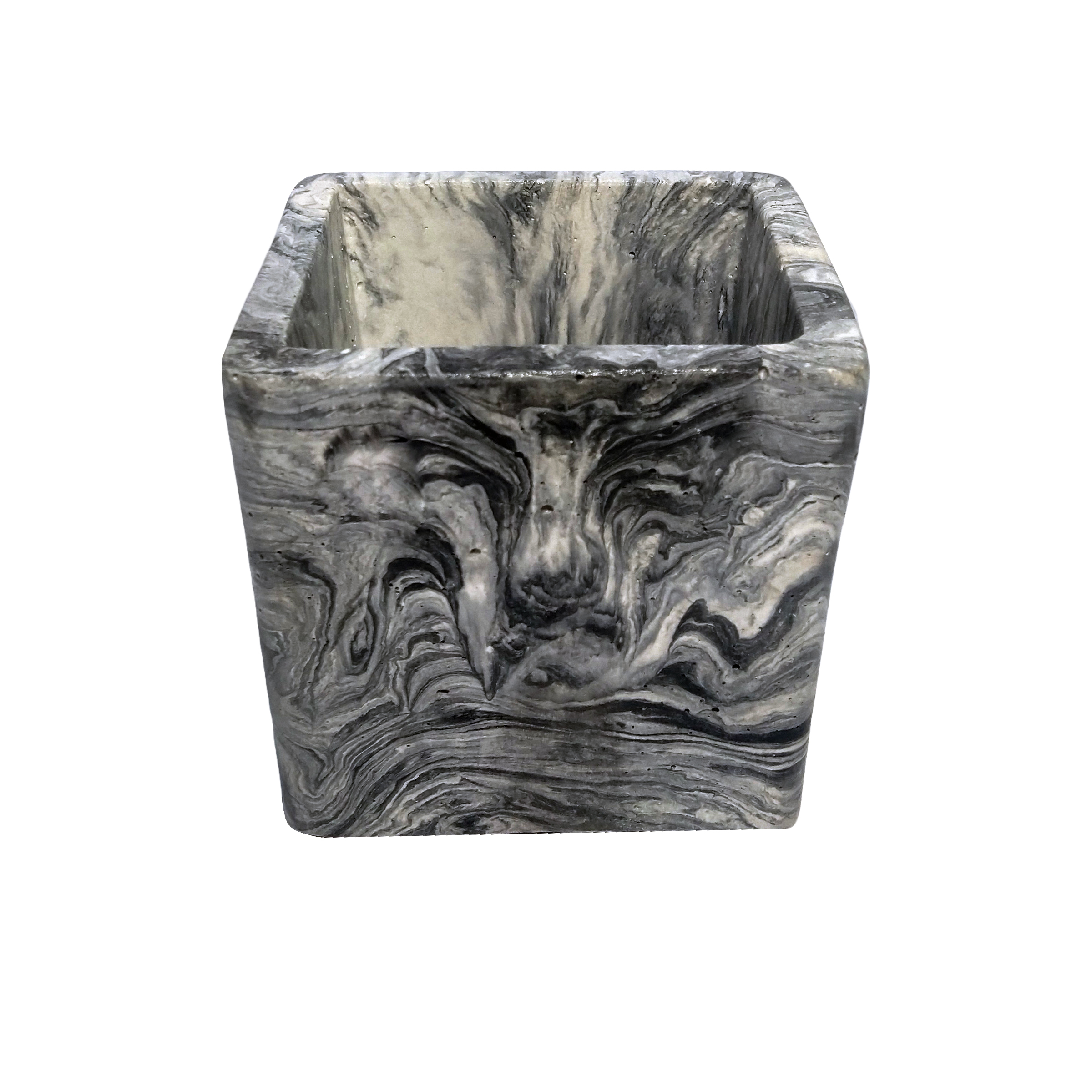 Stone Pen Holder for Desk with Marble Design Model Flora